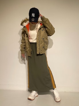 「N2-B」｜RAMUさん（レディース・164cm）の秋コーディネート
