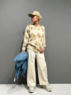 「アイテム（その他アウター、ブルー系）」を使った、RAMUさん（レディース・164cm）の冬コーディネート