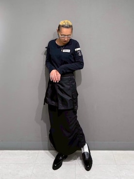 「AVIREX（アヴィレックス）のアイテム」を使った、RAMUさん（レディース・164cm）の秋コーディネート