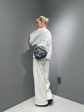 「アイテム（スウェットパンツ）」を使った、RAMUさん（レディース・164cm）の秋コーディネート