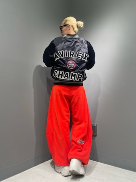 「アイテム（スタジャン）」を使った、RAMUさん（レディース・164cm）の秋コーディネート