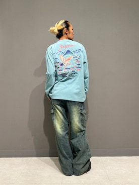 「スカ柄」｜RAMUさん（レディース・164cm）の秋コーディネート