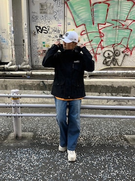 「春先取りコーデ」｜「アイテム（ジャケット/アウター）」を使った、RAMUさん（レディース・164cm）の冬コーディネート