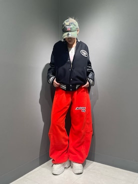 「アイテム（スタジャン）」を使った、RAMUさん（レディース・164cm）の秋コーディネート