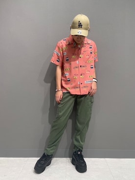 「アロハシャツコーデ」｜RAMUさん（レディース・164cm）の春コーディネート