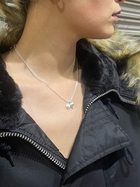 「アイテム（ミリタリージャケット）」を使った、RAMUさん（レディース・164cm）の冬コーディネート