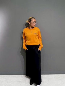 「アイテム（ソックス/靴下）」を使った、RAMUさん（レディース・164cm）の秋コーディネート