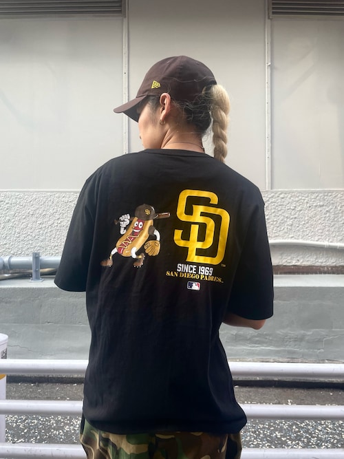 国内発送【AVIREX】AVIREX × SAN DIEGO PADRES T-SHIRT AVIREX USA T-SHIRT / ロゴ 半袖Tシャツ / AVIREX
