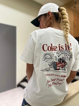 「コラボTシャツ」｜RAMUさん（レディース・164cm）の春コーディネート
