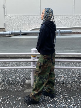 「AVIREX（アヴィレックス）のアイテム」を使った、RAMUさん（レディース・164cm）の夏コーディネート