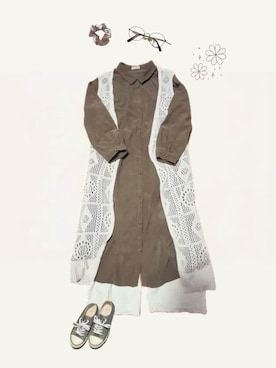 「Samansa Mos2（サマンサ モスモス）のアイテム」を使った、𝚢𝚞𝚔𝚘さん（レディース・155cm）の春コーディネート