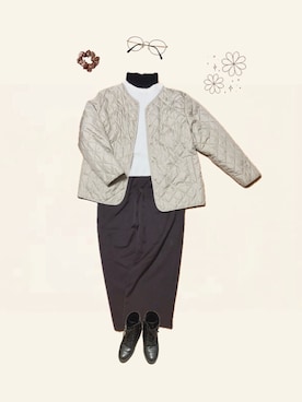 「ABC-MART（エービーシーマート）のABC SELECT エービーシーセレクト LACE UP 4.5 レースアップブーツ 4.5 W3032 BLACK（ブーツ、ブラック系）」を使った、𝚢𝚞𝚔𝚘さん（レディース・155cm）の春コーディネート