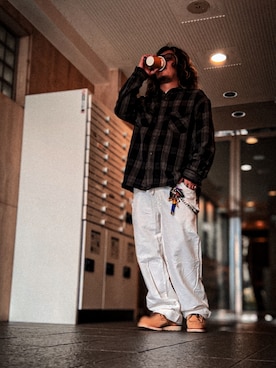 「RED WING（レッドウィング）のアイテム（シューズ）」を使った、Ukiさん（メンズ・174cm）の春コーディネート