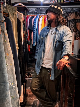 「Levi's（リーバイス）のアイテム（トップス）」を使った、Ukiさん（メンズ・174cm）の春コーディネート