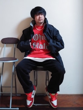 「エアジョーダン」｜こんがり棒さん（メンズ・167cm）の秋コーディネート