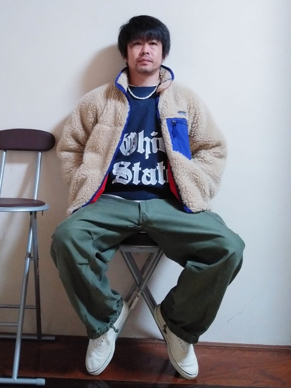 パタゴニアのレトロカーディガン テキーラゴールド patagoniaの