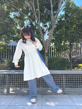 「ehka sopo（エヘカソポ）のアイテム（ワンピース/ドレス）」を使った、motokoさん（レディース・153cm）の春コーディネート