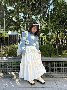 「オーロラスカート」｜motokoさん（レディース・153cm）の秋コーディネート