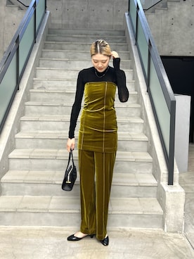 「アイテム（ワンピース）」を使った、makoさん（レディース・175cm）の秋コーディネート