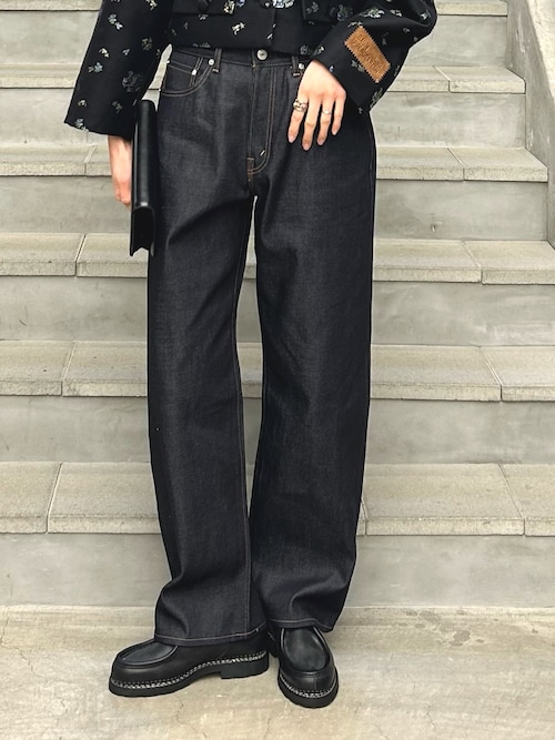 SHIOTA スーピマDENIM PANTSワイド#BOB（デニムパンツ）｜URBAN