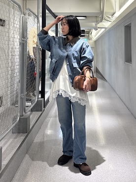 「FREE'S MART（フリーズマート）のアイテム」を使った、REINAさん（レディース・162cm）の冬コーディネート