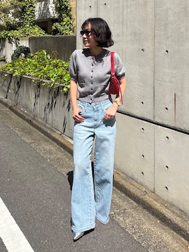 「FREE'S MART（フリーズマート）のアイテム（シューズ）」を使った、REINAさん（レディース・162cm）の春コーディネート