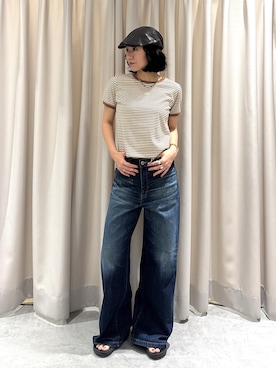 「FREE'S MART（フリーズマート）のアイテム（帽子）」を使った、REINAさん（レディース・162cm）の夏コーディネート