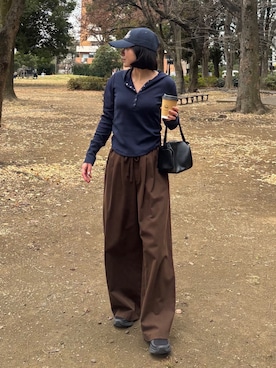 REINAさん（レディース・162cm）の冬コーディネート