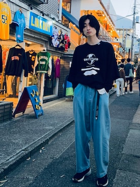 「春夏コーデ」｜「GU（ジーユー）のアイテム（ファッション雑貨）」を使った、So さん（メンズ・181cm）の春コーディネート