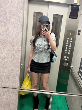 「SLY（スライ）のアイテム（パンツ）」を使った、おちゃはいさん（レディース・161cm）の夏コーディネート