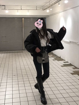 「SLY（スライ）のアイテム（ブルゾン）」を使った、おちゃはいさん（レディース・161cm）の秋コーディネート