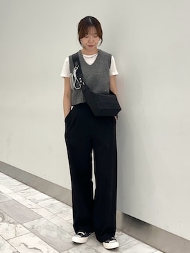 「アイテム（チャーム）」を使った、Hitomiさん（レディース・160cm）の夏コーディネート