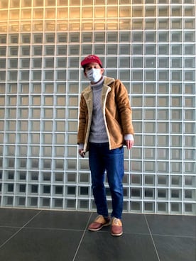 「L.H.P（エルエイチピー）のアイテム（ジャケット/アウター）」を使った、まるふぉいさん（メンズ・170cm）の冬コーディネート