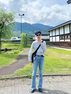 「アイテム（ブーツ）」を使った、凌さん（メンズ・176cm・20代）の夏コーディネート