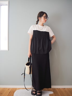 まーこさん（骨格ウェーブ・レディース・164cm）の秋コーディネート