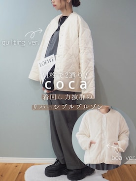 「アイテム（ブルゾン）」を使った、まーこさん（レディース・164cm・30代）の秋コーディネート