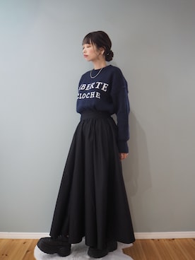 「アイテム（スカート）」を使った、まーこさん（レディース・164cm・30代）の秋コーディネート