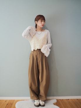 まーこさん（レディース・164cm）の春コーディネート