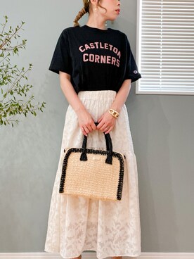 まーこさん（レディース・164cm）の夏コーディネート