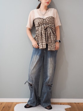 まーこさん(レディース・164cm)の夏コーディネート