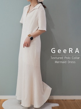 「GeeRA（ジーラ）のアイテム」を使った、まーこさん（レディース・164cm）の春コーディネート