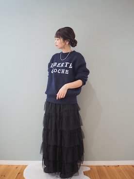 「アイテム（スカート）」を使った、まーこさん（レディース・164cm・30代）の秋コーディネート