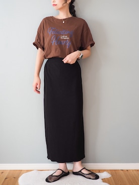 「libelle more（リベル モア）のアイテム」を使った、まーこさん（レディース・164cm）の夏コーディネート