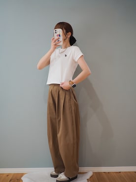 「RANAN（ラナン）のアイテム」を使った、まーこさん（レディース・164cm）の春コーディネート
