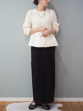 「GeeRA（ジーラ）のアイテム」を使った、まーこさん（レディース・164cm）の秋コーディネート
