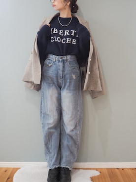 「アイテム（テーラードジャケット）」を使った、まーこさん（レディース・164cm・30代）の秋コーディネート