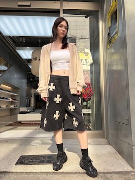「A.D.S.R.（エーディーエスアール）のアイテム」を使った、mina さん（レディース・173cm）の夏コーディネート