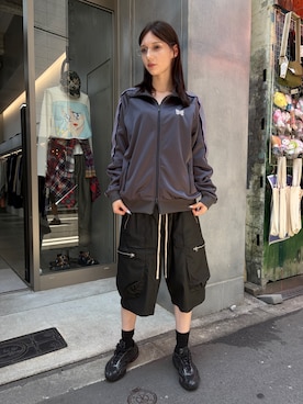 「A.D.S.R.（エーディーエスアール）のアイテム」を使った、mina さん（レディース・173cm）の夏コーディネート