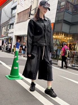 「DANKE SCHON（ダンケシェーン）のアイテム」を使った、mina さん（レディース・173cm）の夏コーディネート