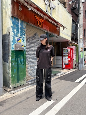 「DANKE SCHON（ダンケシェーン）のアイテム」を使った、mina さん（レディース・173cm）の夏コーディネート